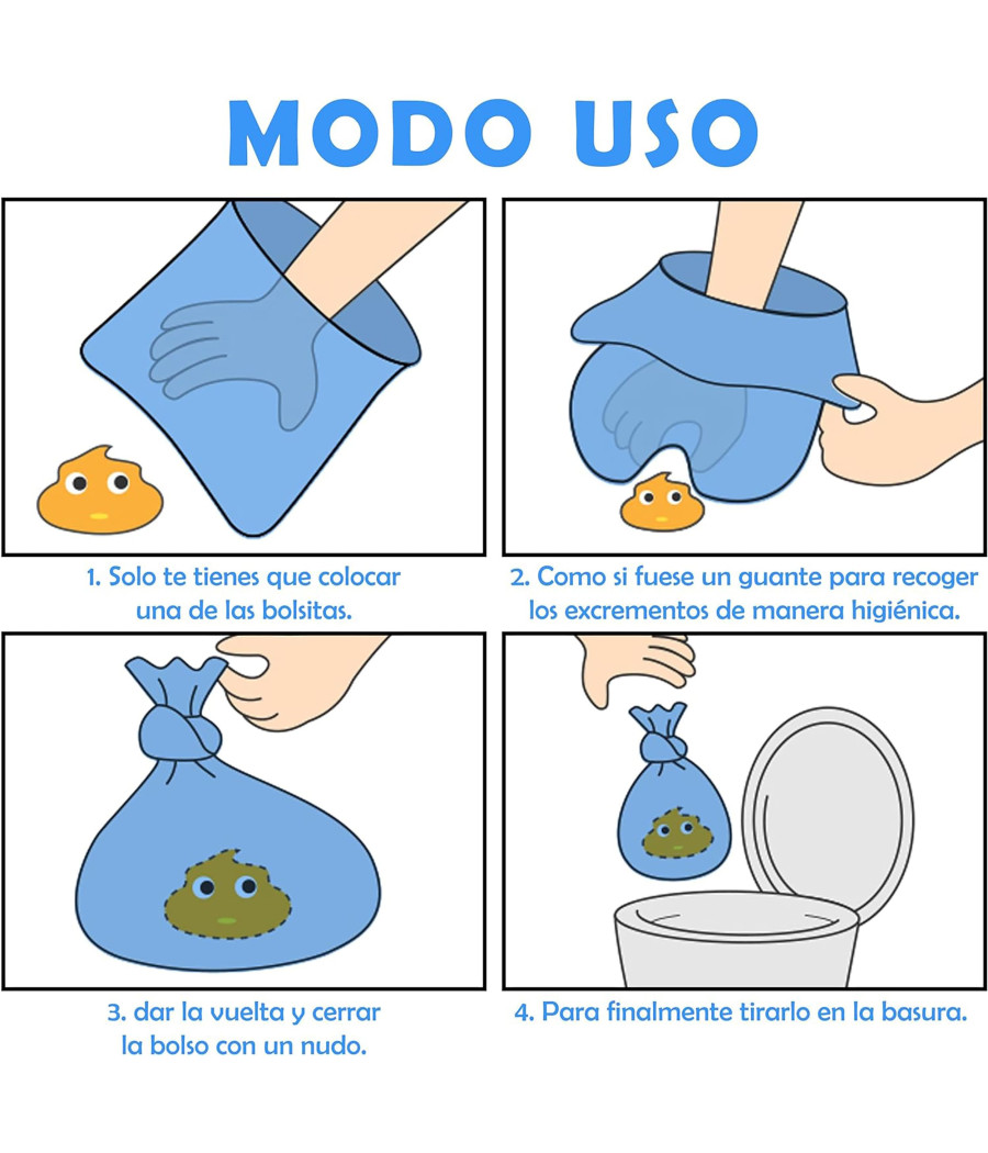 Bolsa de excremento ,Bolsa EXTRA GROSOR