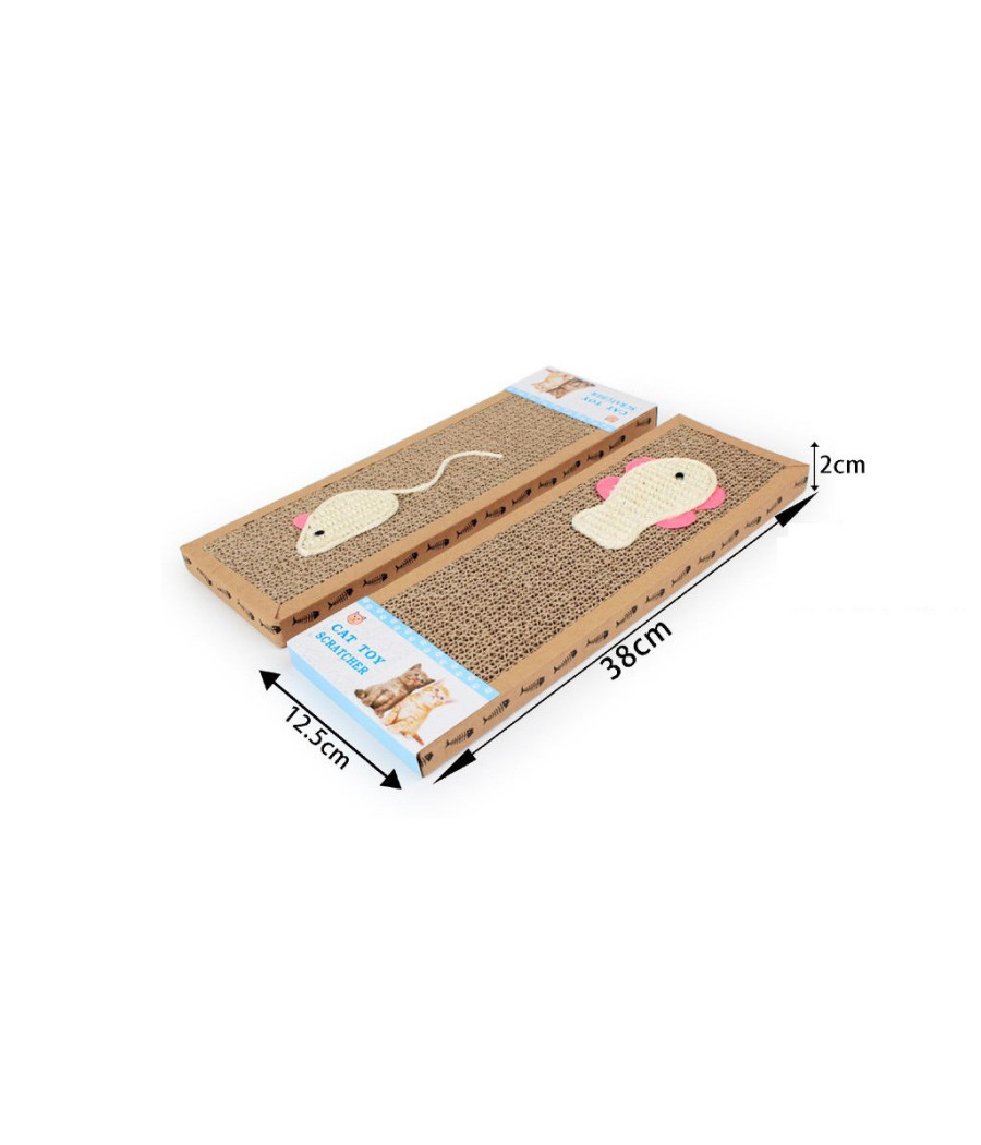 Rascadora de Carton Forma en  Rectangulo 38x12.5x2cm