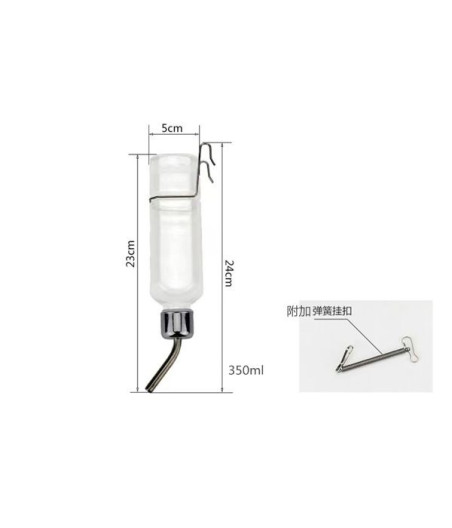 BEBEDERO DE HAMSTER Y CONEJO 350ml