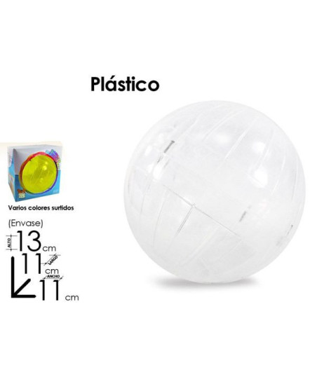 Bola Plastico de Hamster para ejercocios 13cm