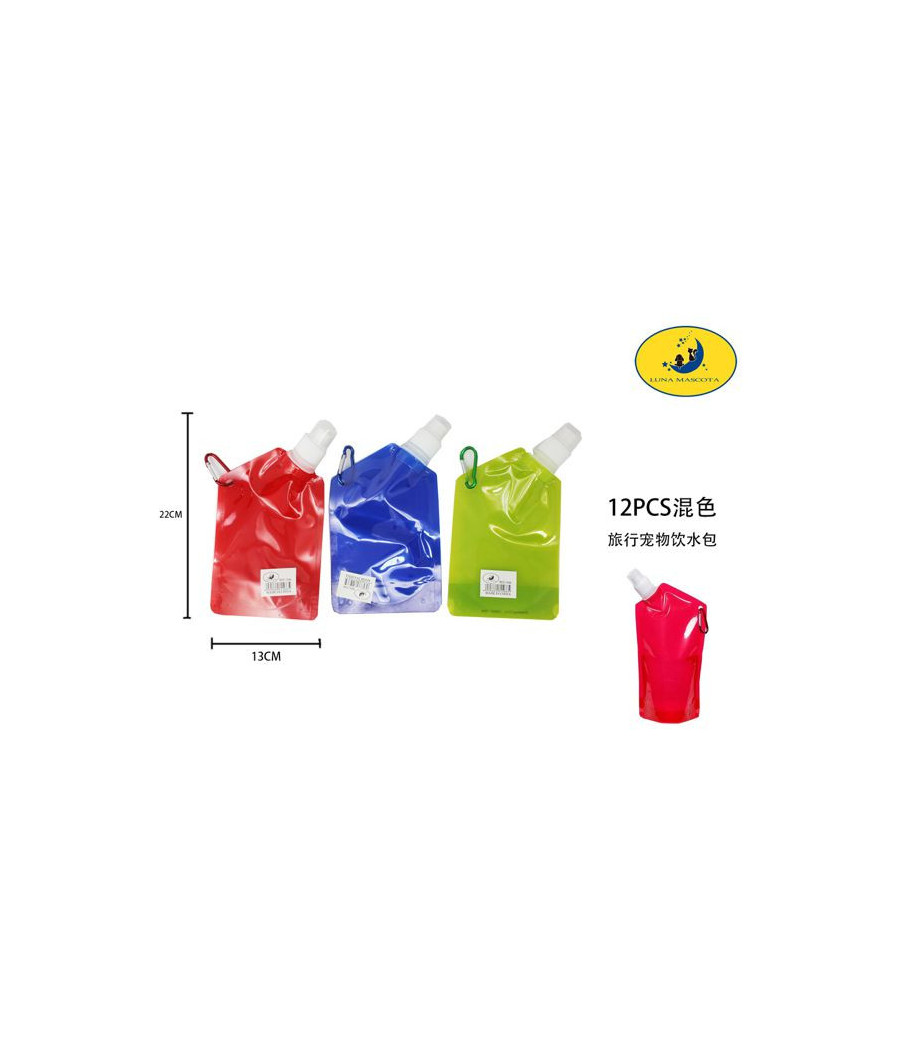 BEBEDERO DE MASCOTAS EN BOLSA PARA VIAJE 500ML BEBEDERO DE MASCOTAS EN BOLSA PARA VIAJE 500ML