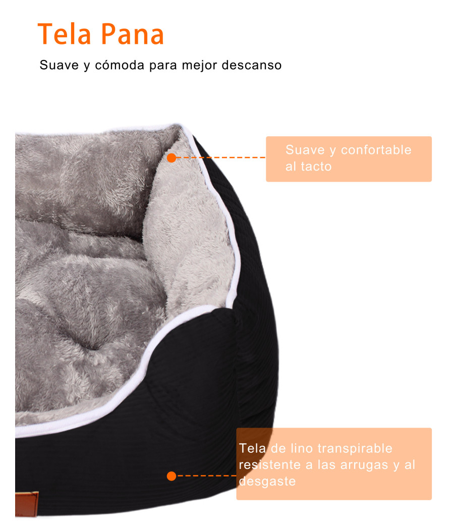 Cama de Perro Negro