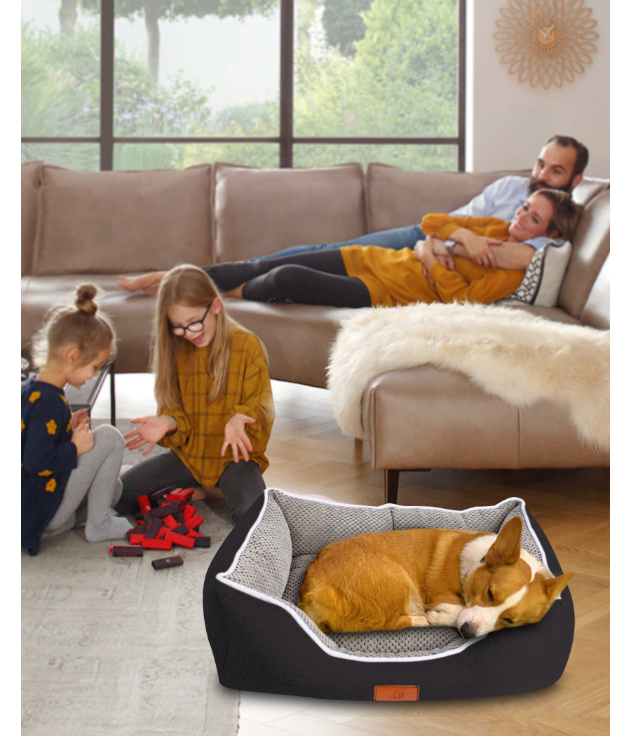Cama de Perro Negro