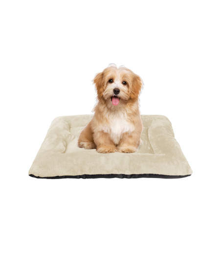 Colchoneta Rectangular de  Felpa Beige
