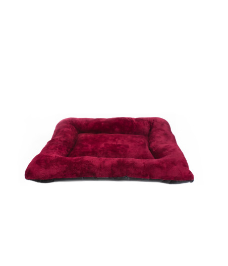 Colchoneta Rectangular de  Felpa Rojo